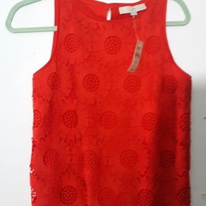 NWT! The Loft sleeveless blouse (Size XSP)